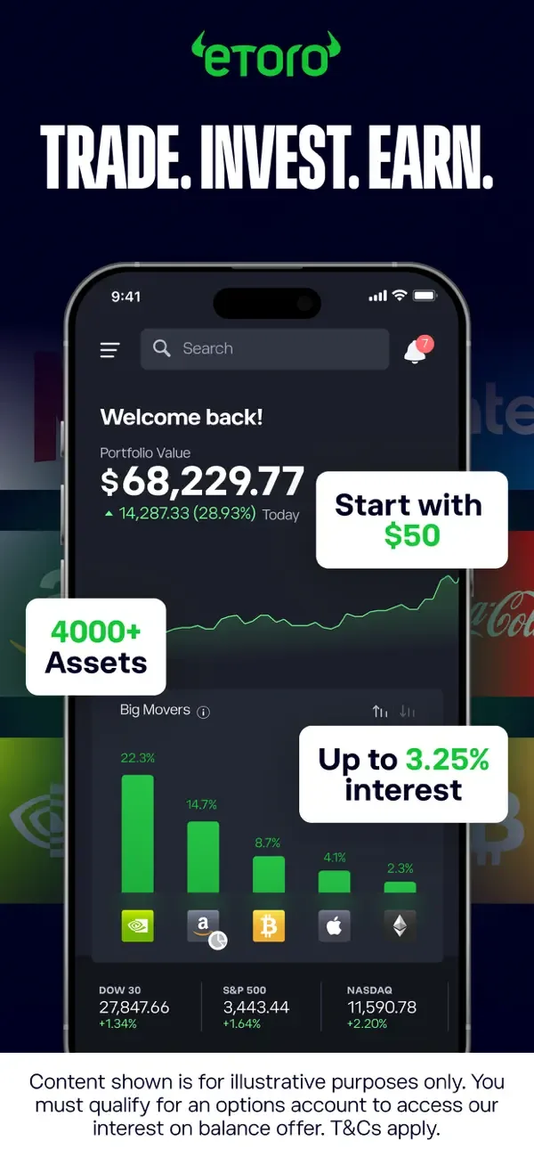 eToro: Trade. Invest. Connect. screenshot 1