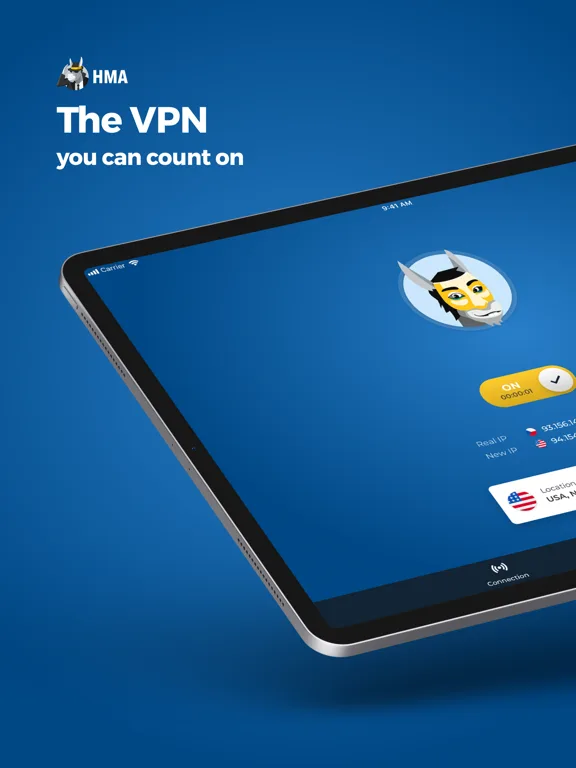 HMA впн Hotspot VPN и защита screenshot 1