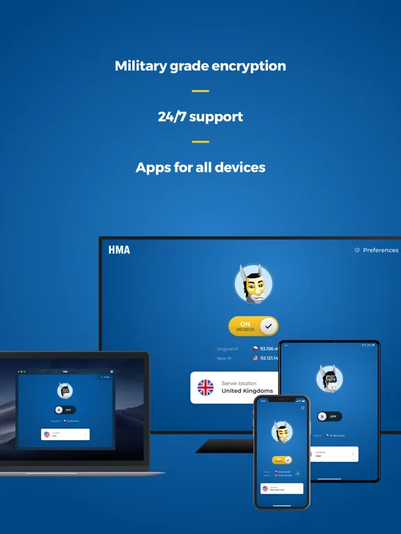 HMA впн Hotspot VPN и защита screenshot 5