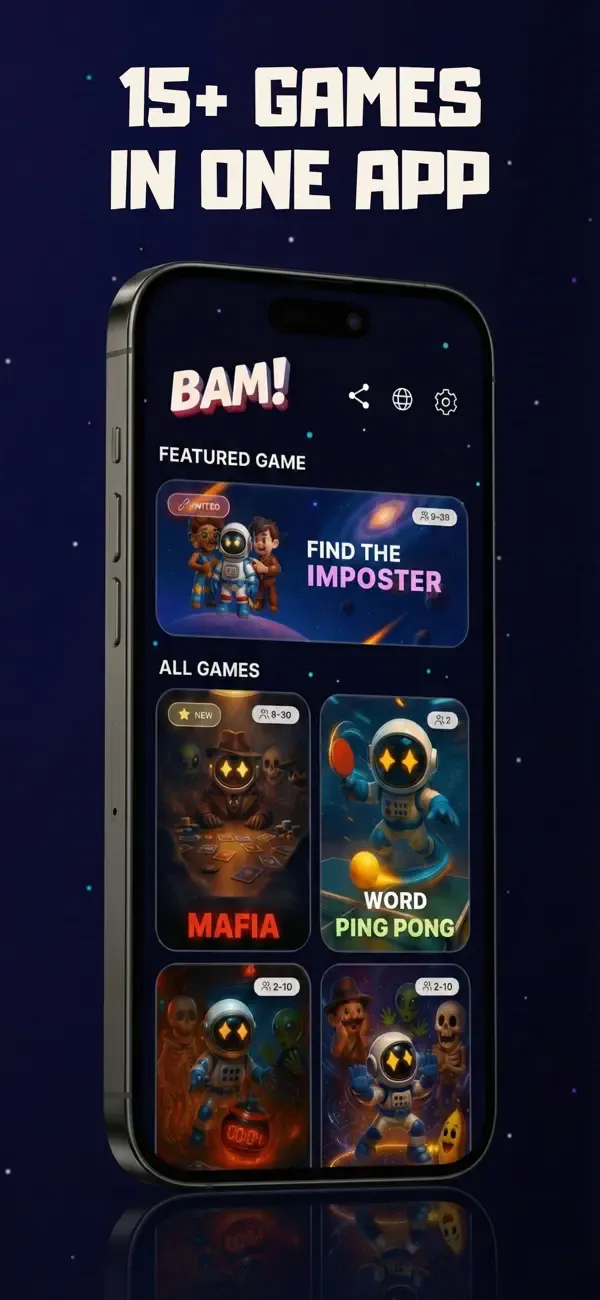 Imposter и Игры Вечеринок BAM! screenshot 2