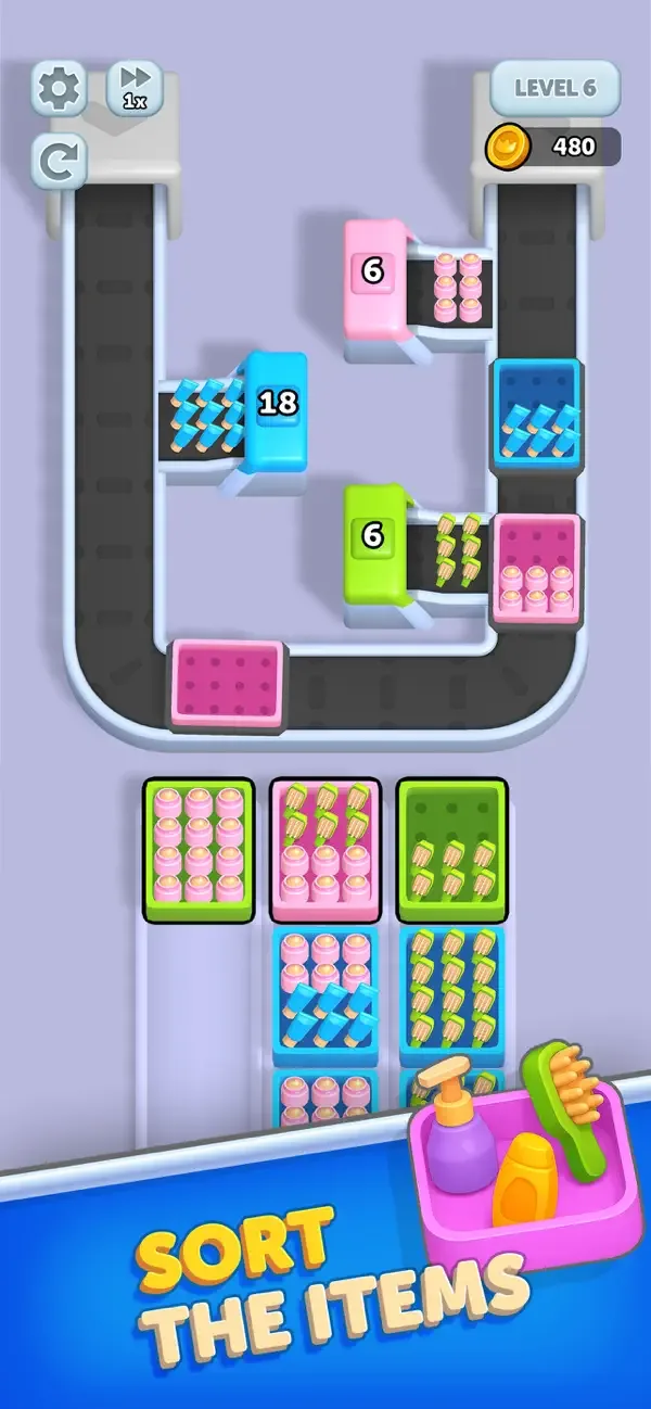 Sort Factory! screenshot 1