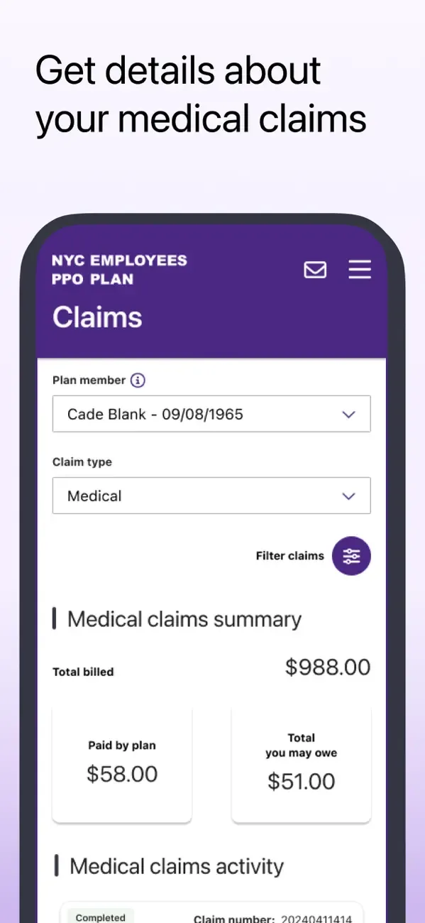 NYC Employees PPO Plan screenshot 4