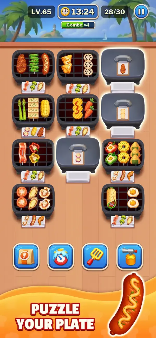 Grill Match - Ordenar Comida screenshot 4