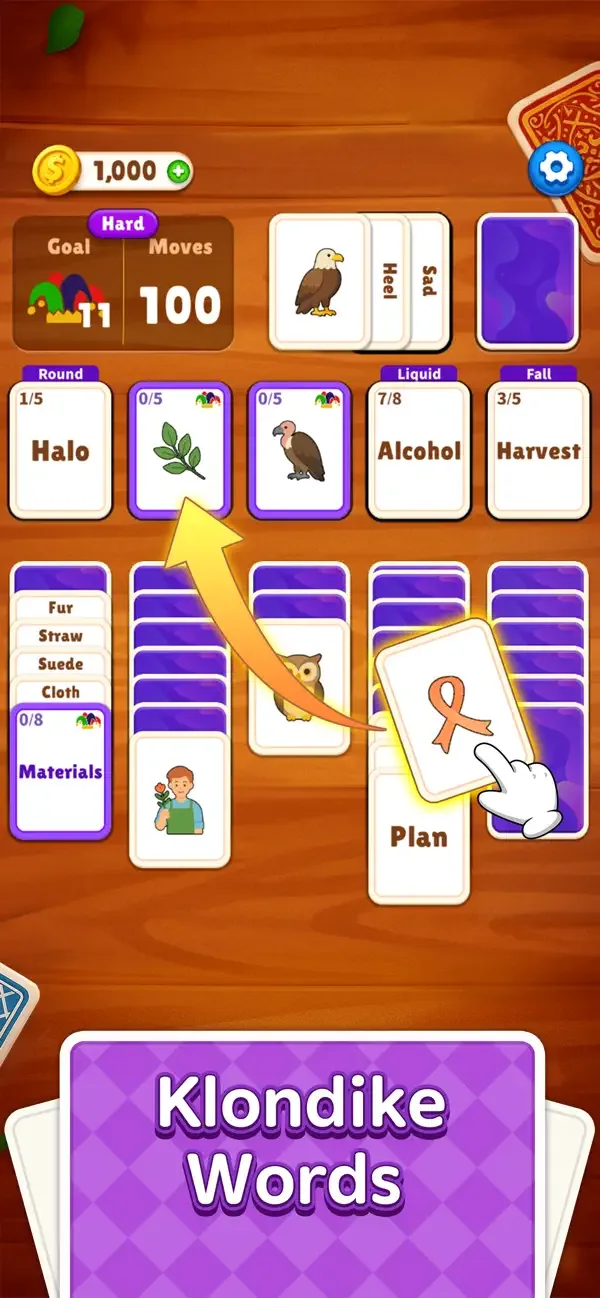 Words Klondike - Asociación screenshot 2