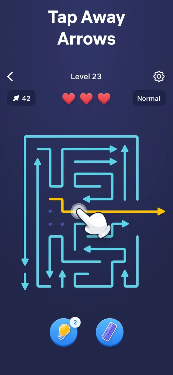 Arrow Puzzle: Убирайте стрелки screenshot 1
