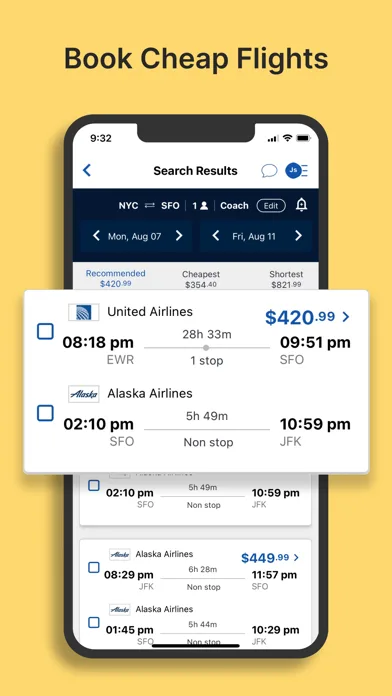 OneTravel: Ofertas de vuelos screenshot 1