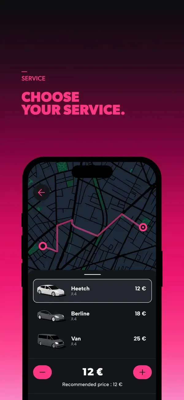 Heetch - Commandez un VTC 24/7 screenshot 2