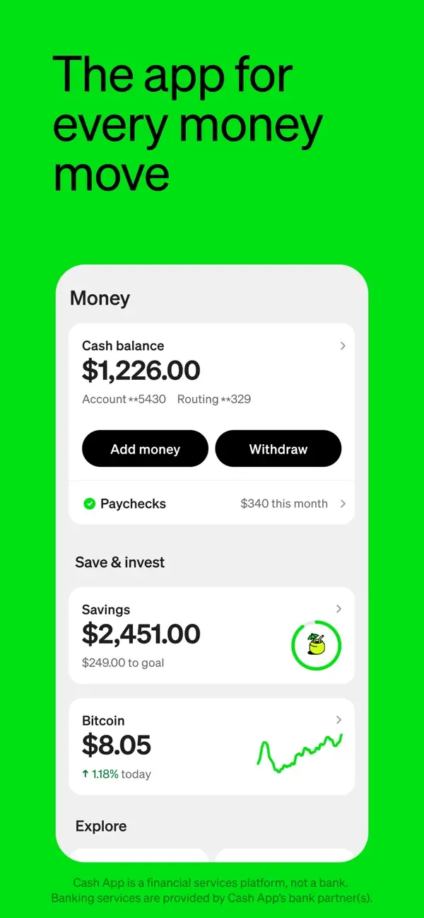 Cash App: Mobile Banking screenshot 1