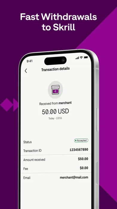 Skrill — Платежи и переводы screenshot 2