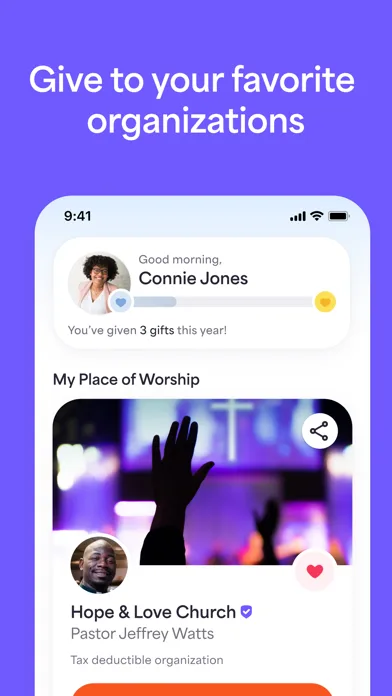 Givelify Mobile Giving App screenshot 2