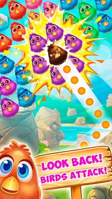 Bubble Birds 4 - Match 3 Shooter Game screenshot 1