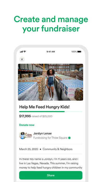 GoFundMe: Create a Campaign screenshot 2