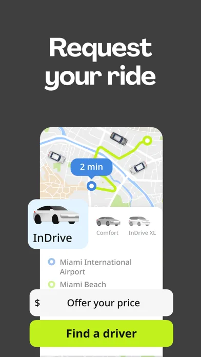 inDrive. Поездки по вашей цене screenshot 2