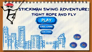Stickman Columpio Aventura: Apretado Cuerda y Volar screenshot 1