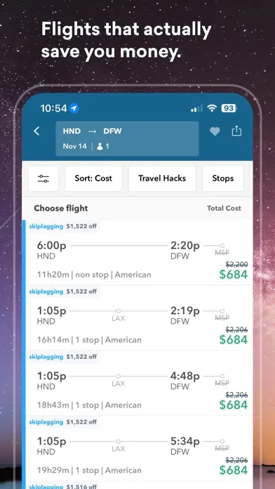 Skiplagged - Подорожні хитрощі screenshot 5