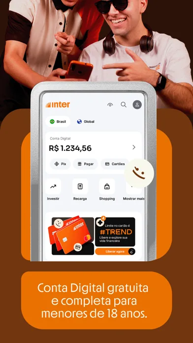 Inter: Conta, Cartão e Pix screenshot 4