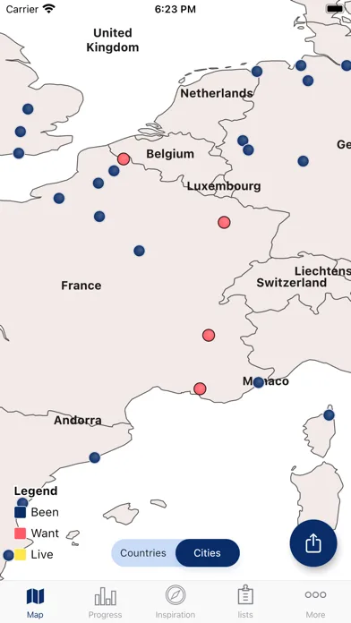Visited Travel Map: Bucketlist screenshot 3