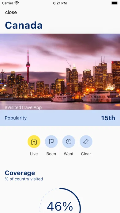 Visited Travel Map: Bucketlist screenshot 5
