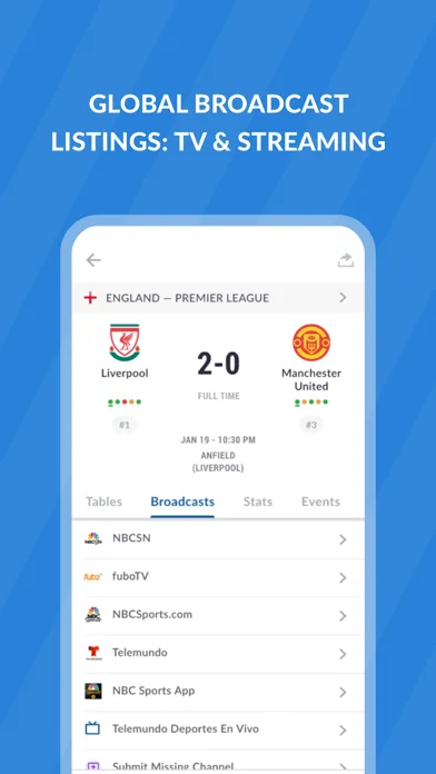 Футбольная живые телепрограмма screenshot 5