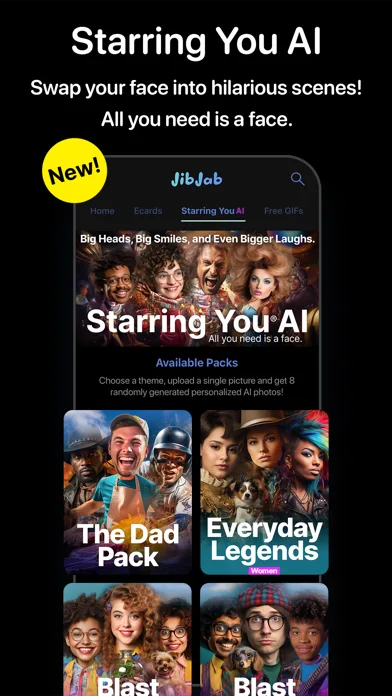 JibJab: Tarjetas, GIFs, Memes screenshot 1