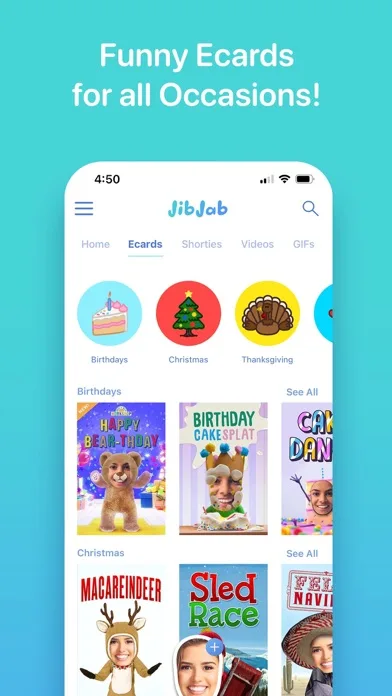 JibJab: Tarjetas, GIFs, Memes screenshot 3