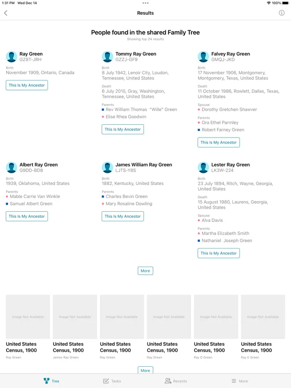 FamilySearch Древо screenshot 5