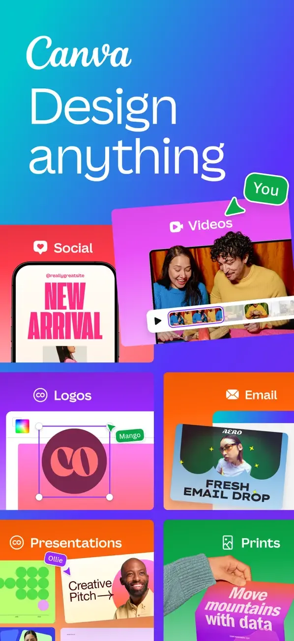 Canva: editor de fotos y video screenshot 1