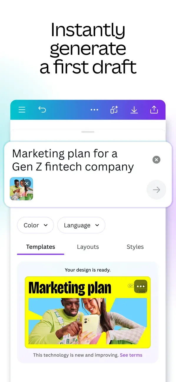 Canva: editor de fotos y video screenshot 3