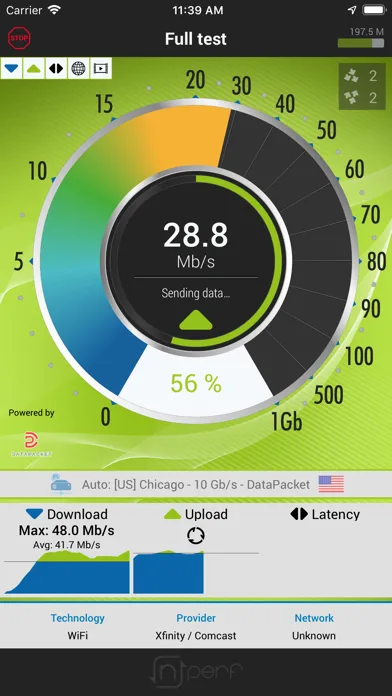 nPerf : speed test velocidad screenshot 1