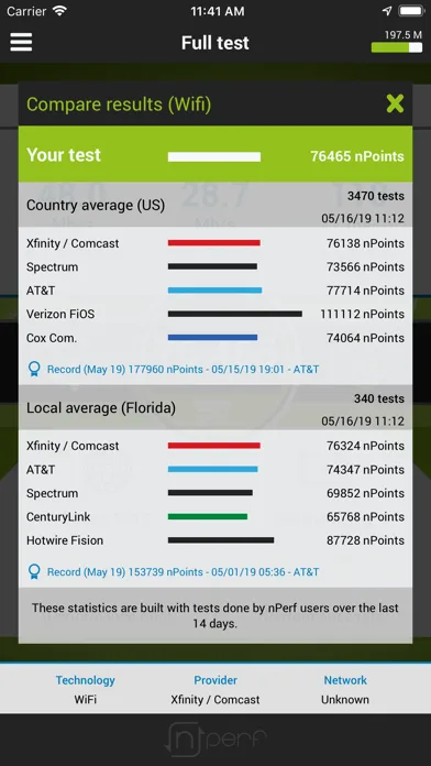 nPerf : speed test velocidad screenshot 5