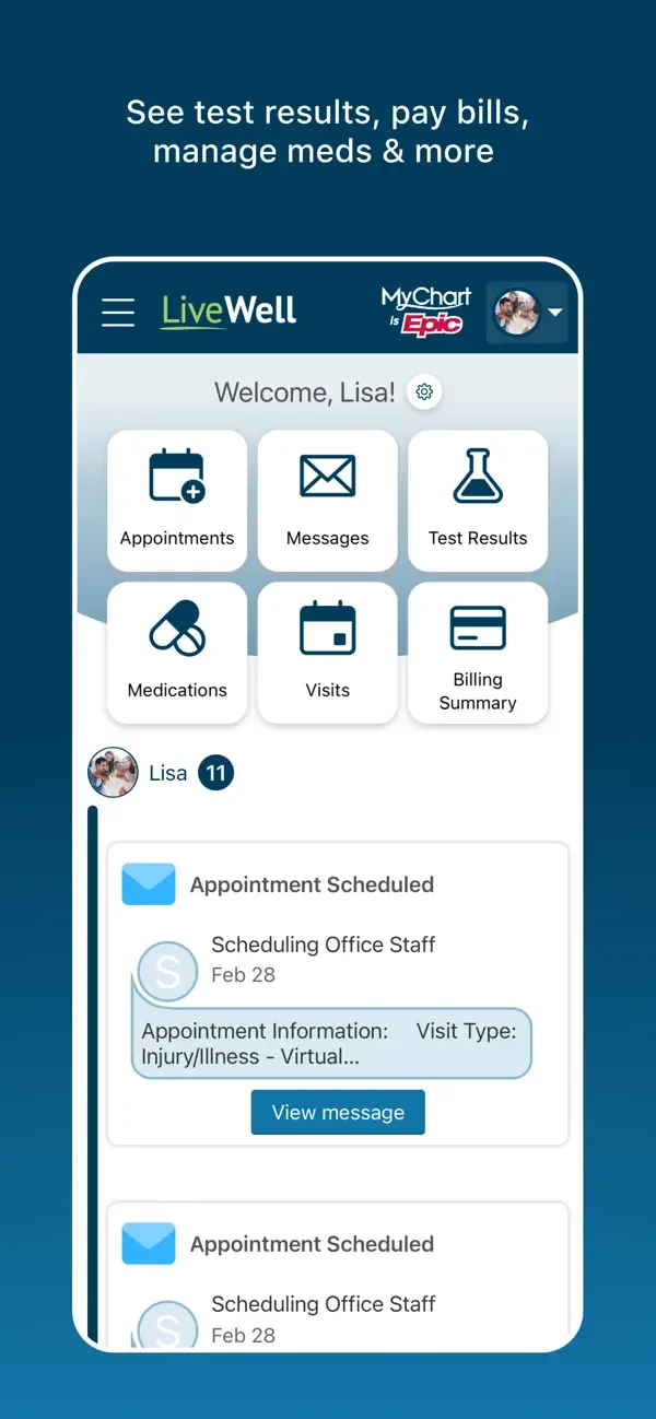 LiveWell de Advocate Aurora screenshot 2