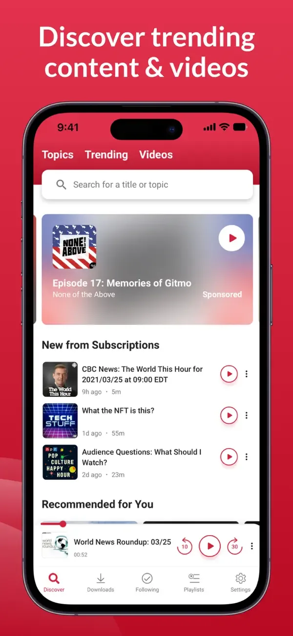 Player FM — додаток подкаст screenshot 4