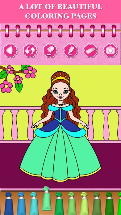 Пони Принцессы Игры Раскраски screenshot 2