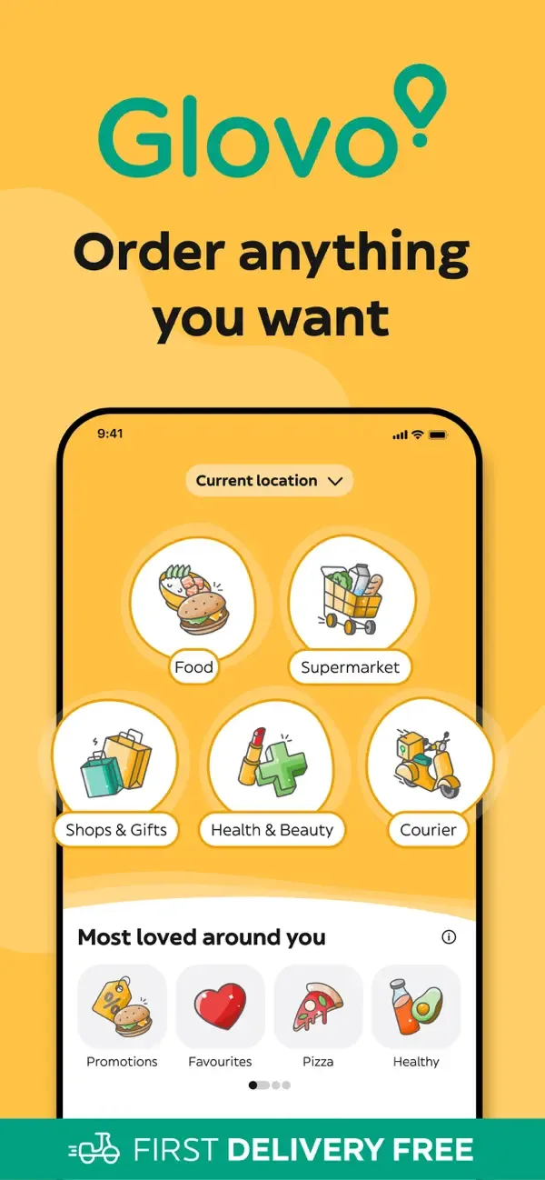 Glovo: Comida a domicilio screenshot 1