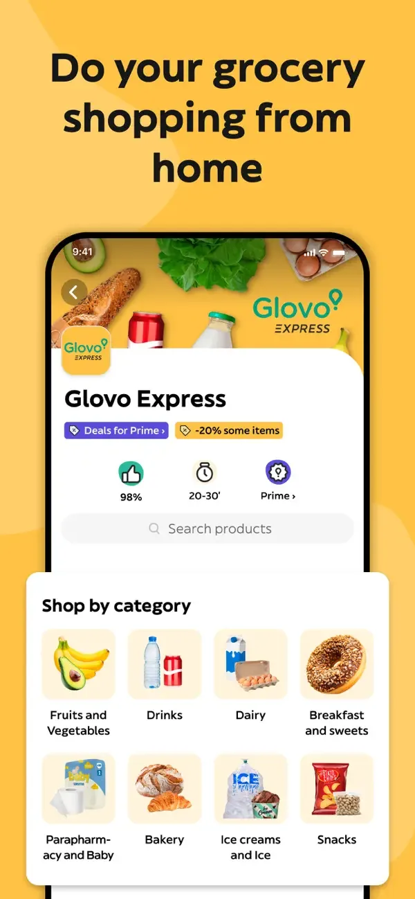 Glovo: Comida a domicilio screenshot 5