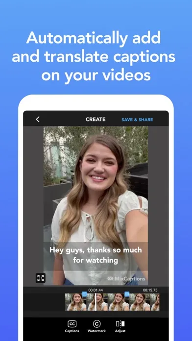 MixCaptions - AI Captions App screenshot 1