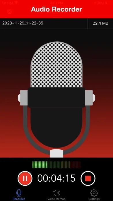 Voice Recorder Lite: Grabar HD screenshot 1