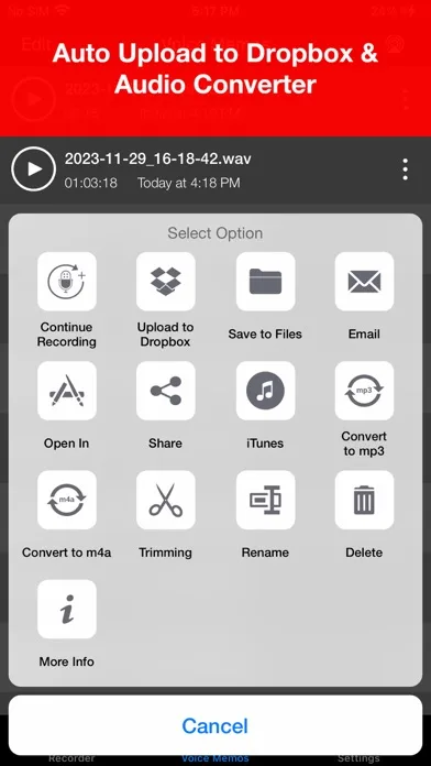 Voice Recorder Lite: Grabar HD screenshot 4