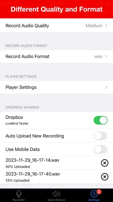 Voice Recorder Lite: Grabar HD screenshot 5