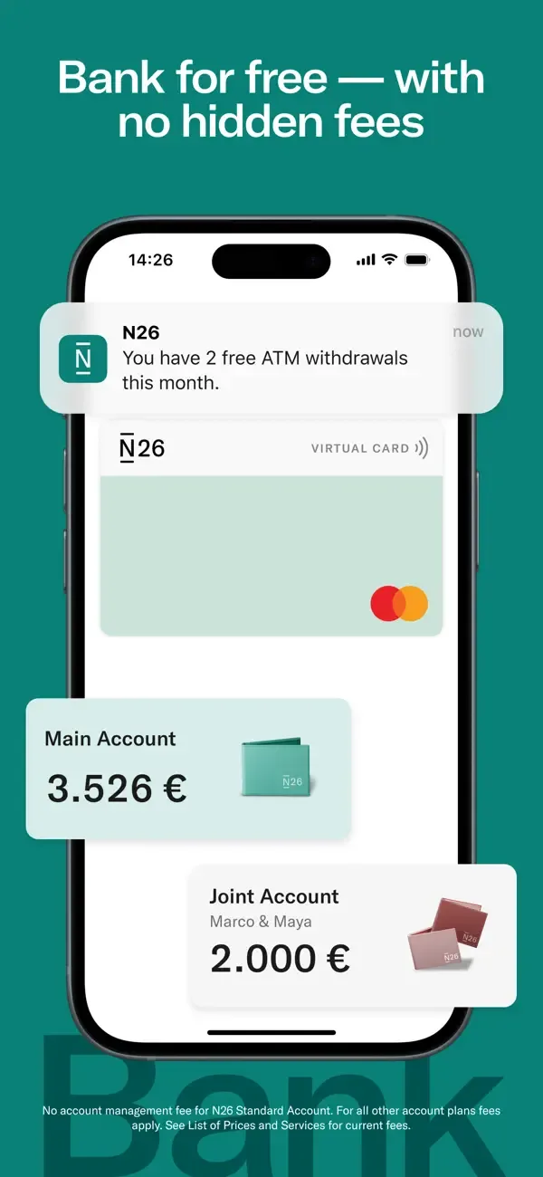 N26 — Enamórate de tu banco screenshot 2