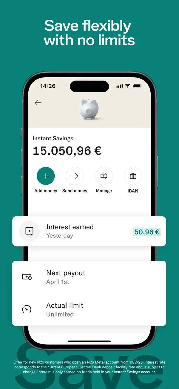 N26 — Enamórate de tu banco screenshot 3