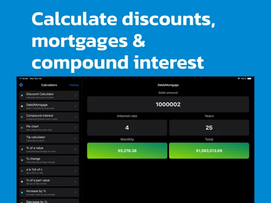 Financial Calculator: процент screenshot 2