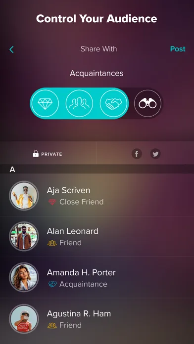 VERO screenshot 2