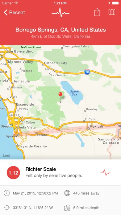 My Earthquake Alerts screenshot 1