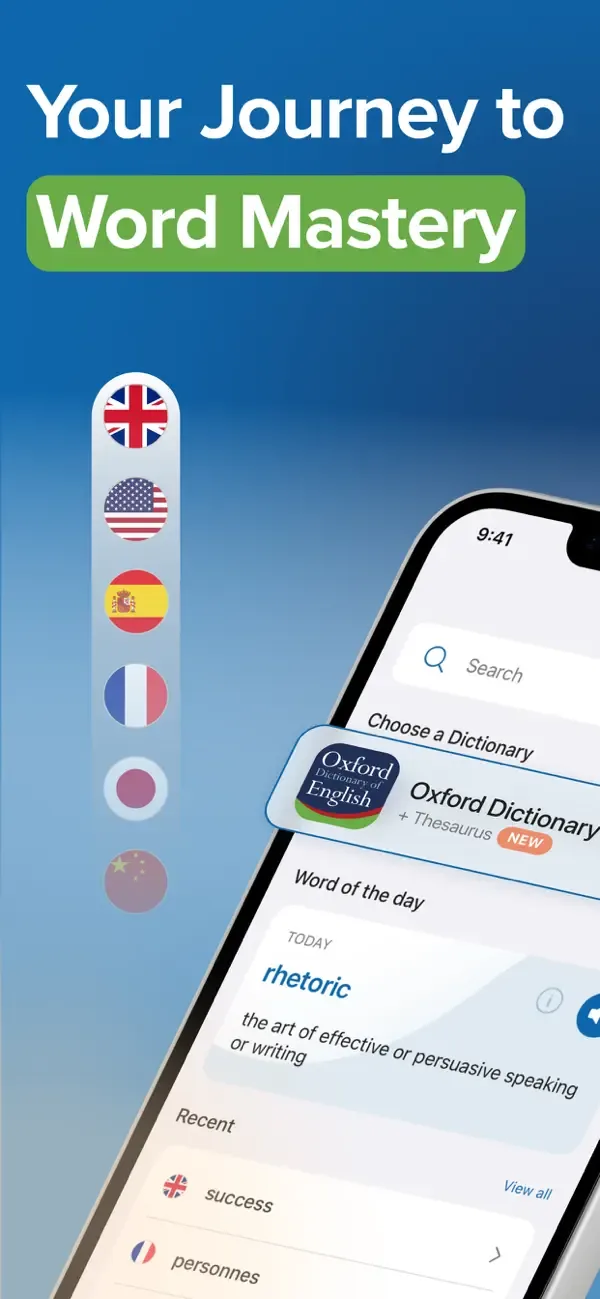 Oxford Diccionario Inglés ES screenshot 1