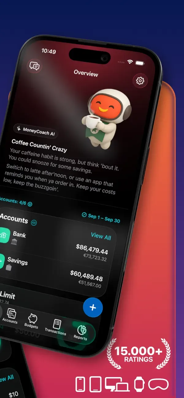 Учет расходов - MoneyCoach screenshot 2