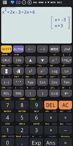 Calculadora cientifica 991 82 screenshot 2