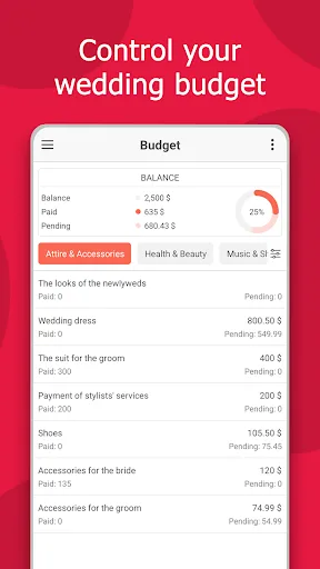 Планувальник весілля MyWed screenshot 4