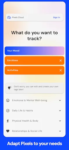 Diario de Emociones por Pixels screenshot 5