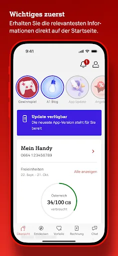 Mein A1 screenshot 1